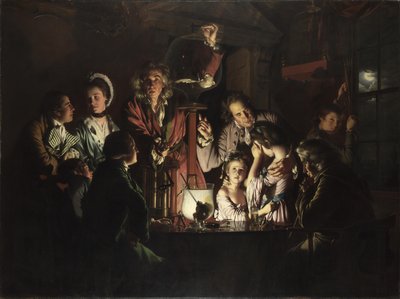 Joseph Wright of Derby Une expérience sur un oiseau dans la pompe à air (1768)