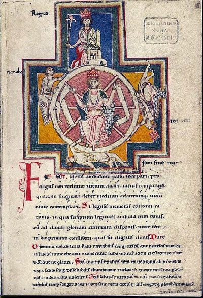 Carmina Burana, manuscrit La Roue de la Fortune (début XIIIe s.)