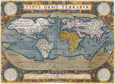 Abraham Ortelius Typus Orbis Terrarum (1570)