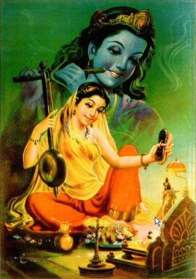 Raja Ravi Varma Mirabai (avant 1906)