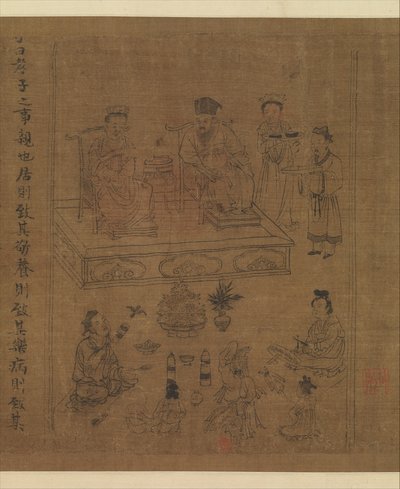 Li Gonglin Le Classique de la piété filiale (Song, XIe s.)
