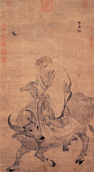 Zhang Lu Laozi chevauchant un buffle (Ming)